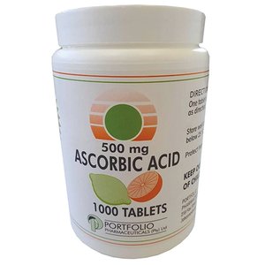 ASCORBIC ACID 500MG TABS 1000 PORTFOLIO