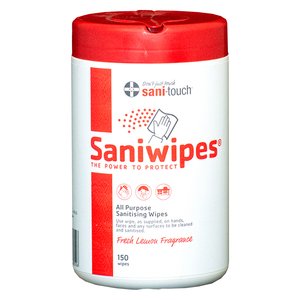 DISINFECT CLEAN SANIWIPES WET WIPES 150~