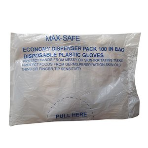 GLOVE PE DELI CLEAR 100~