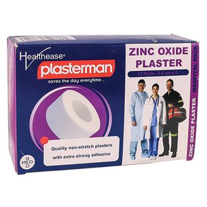 ZINC OXIDE TAPE 2.5CMX5 HEALTHEASE 12's