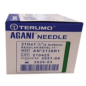 NEEDLE 21GX38MM TERUMO GREEN 100~