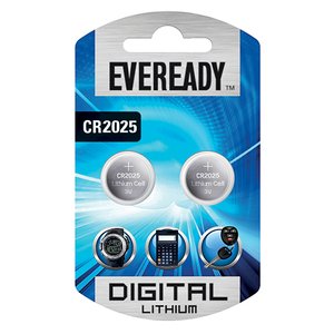 EVEREADY LITHIUM CR2025 BP2 3V 2S