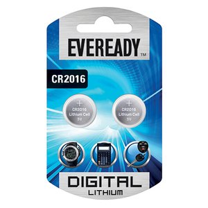 EVEREADY LITHIUM CR2016 BP2 3V 2S