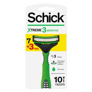 SCHICK XTREME X3D GRAY 3 7+3 FREE