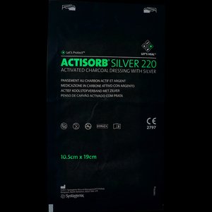 ACTISORB CHARC+SILVER 10x19CM MAS190 10~