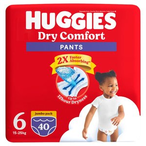HUGGIES DRY COMFORT PANTS JUMBO 6 40X2
