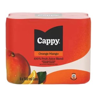 CAPPY STILL ORANGE MANGO 6X300ML~