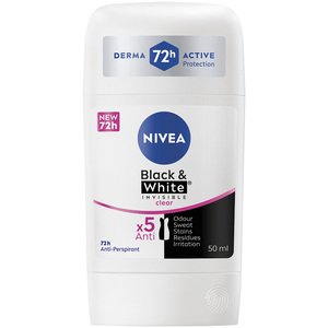 NIVEA STICK INVISIBLE B & W CLEAR 50ML