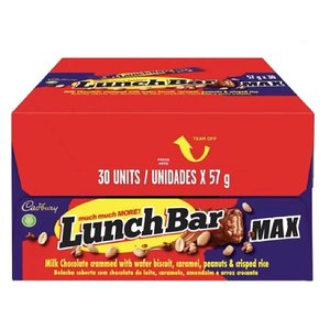 CADBURY LUNCH BAR CHOCOLATE BAR 57GX30 ~