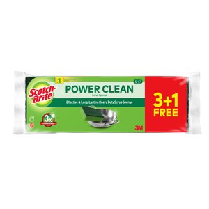 SCOTCH BRITE CLASSIC SCRUB SPONGE 3+1 PK