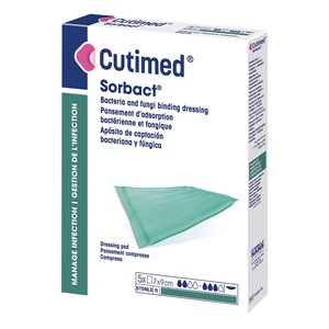 CUTIMED SORBACT SWAB 7x9CM 5's