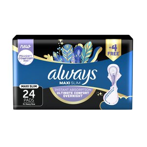 ALWAYS MAXI SLIM HEAVY FLOW PADS 24