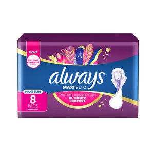 ALWAYS MAXI SLIM NORMAL FLOW PADS 8