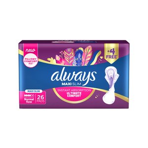 ALWAYS MAXI SLIM NORMAL FLOW PADS 26