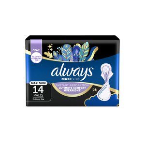 ALWAYS MAXI SLIM HEAVY FLOW PADS 14