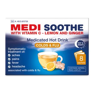 MEDI SOOTHE - LEMON & GINGER SACHETS 8