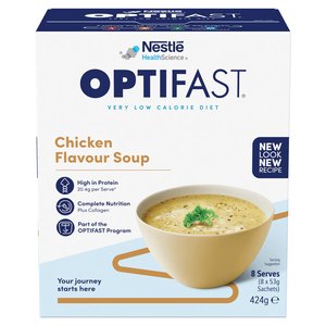 NESTLE OPTIFAST VLCD CHICKEN SOUP 8X53G~