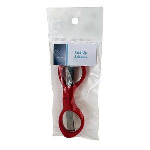SCISSOR 10CM FOLD UP RED KENMED 1