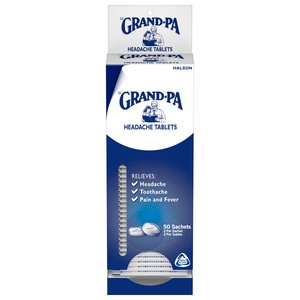 GRANDPA PAIN RELIEF TABS 50 SACHETS 2 PK