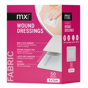 WOUND DRESSING MX FABRIC 5X7CM 50 ~