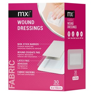WOUND DRESSING MX FABRIC 6X10CM 30 ~