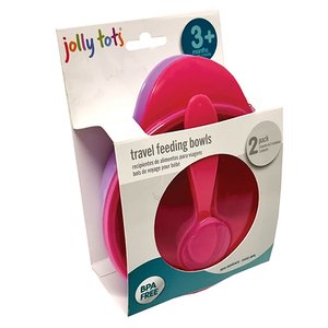 JOLLY TOTS BOWL W/SPOON 2PK  3MNTHS