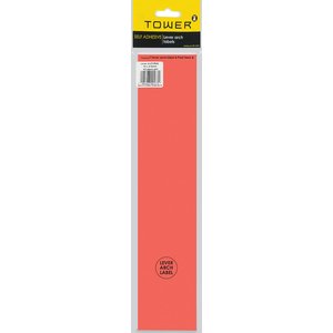 TOWER LEVER ARCH LABELS 12 - RED