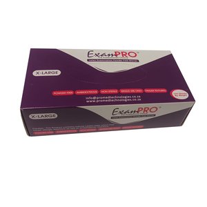 GLOVE EXAM LATEX PF X-LARGE EXAMPRO 100